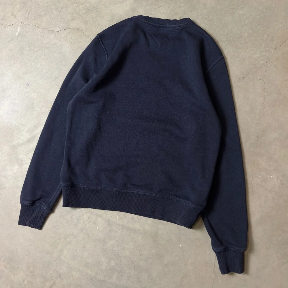 Tommy Hilfiger Crewneck Sweatshirt Mens M Navy Blue Heritage Preppy Sportswear
